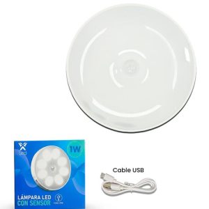 1W Lámpara led sensor recargable Imantada