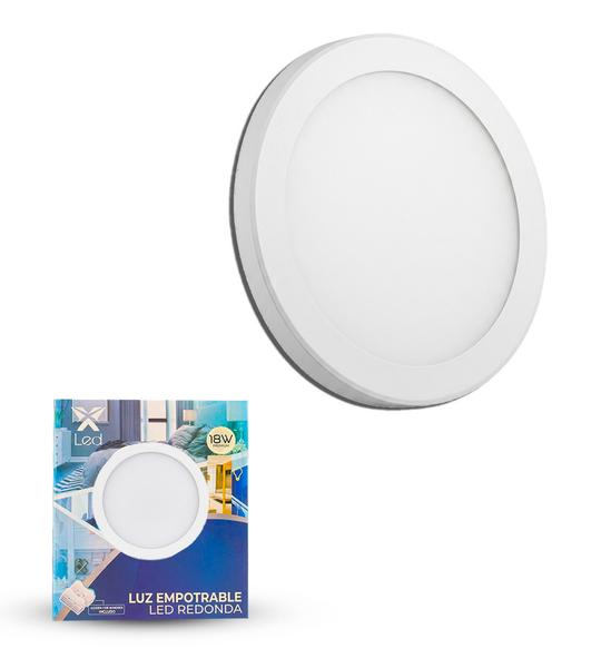 Panel LED 18W Superficial Redondo Blanco (3 Tonos)