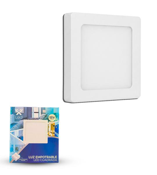 Panel LED 18W Superficial Cuadrado Blanco (3 Tonos)