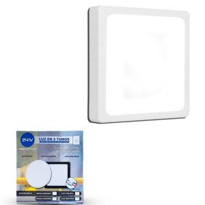 24W Superficial Cuadrada Blanca 3T