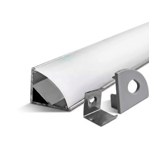 Perfil Aluminio XT-58 esquinero plata