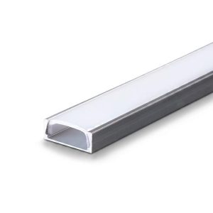 Perfil Aluminio XT-200 superficial plata