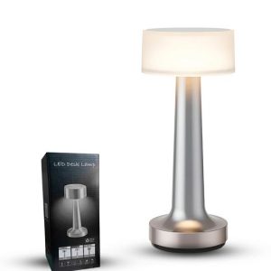 Lampara de Mesa 2Luces Silver/gold