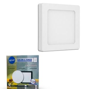 12W Superficial Cuadrada Blanca 3T