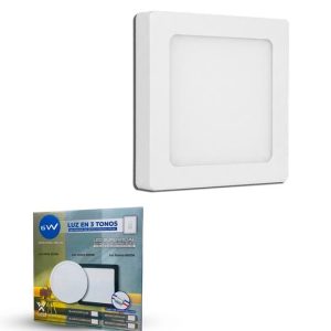 6W Superficial Cuadrada Blanca 3T