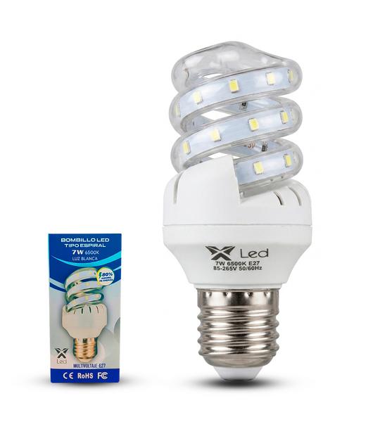 Bombillo LED Espiral 7W