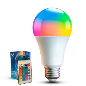 12W Bombillo Multicolor con control A85-165V / 50Hz