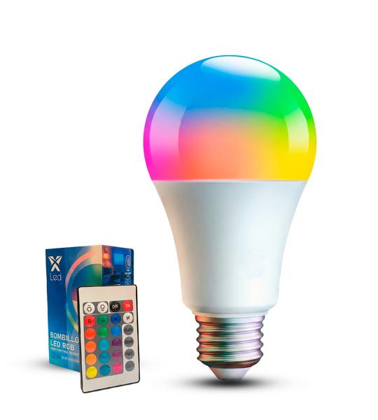 Bombillo LED Multicolor 12W con Control