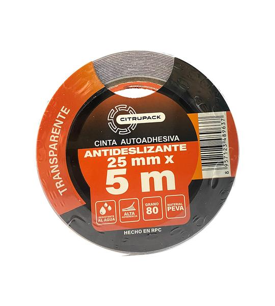 Cinta Antideslizante Transparente 25 mm x 5 m