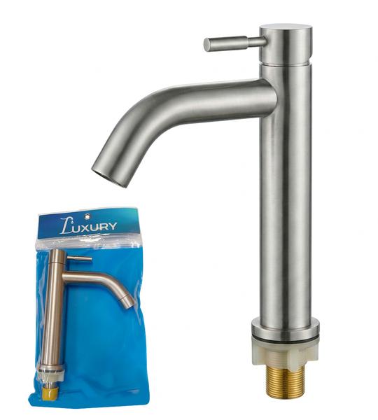 Lavamano Monomando Satin 18 cm Acero Inox