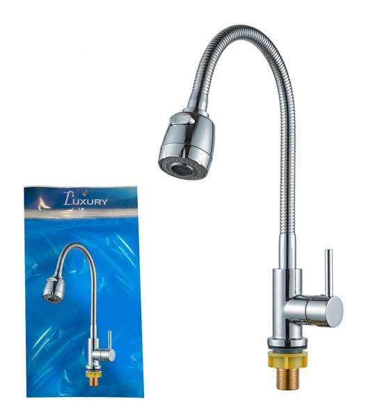 Fregadero » Monomando Cromado Cuello Cisne Flexible