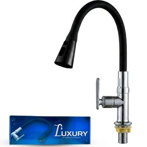 FREGADERO CUELLO DE CISNE NEGRO FLEXIBLE LGLUX12